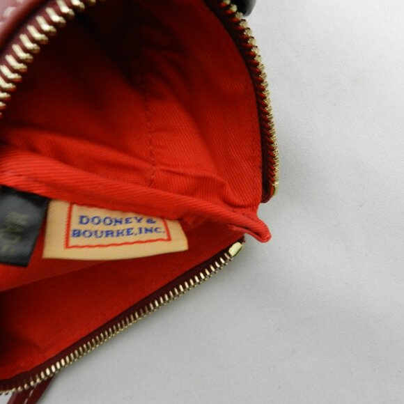 Dooney & Bourke Leather North South 3 Zip Crossbody bag purse mauve small pebble - Picture 13 of 13